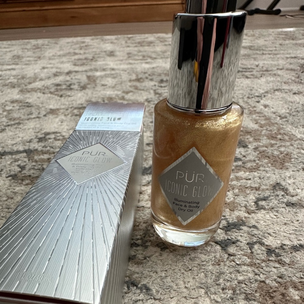 Brand New PÜR Cosmetics Crystal Clear Iconic Glow Shimmer Oil, 1 FL Oz